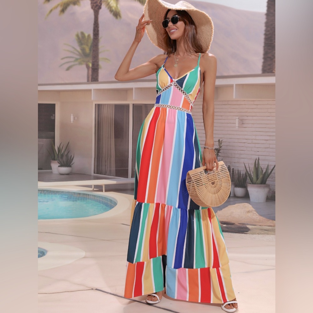 Colorful maxi sundress